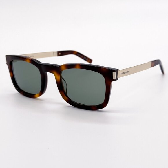NEW SAINT LAURENT SL 581 002 HAVANA GREEN MEN SUNGLASSES SAINT LAURENT SL581 002 - Picture 3 of 11